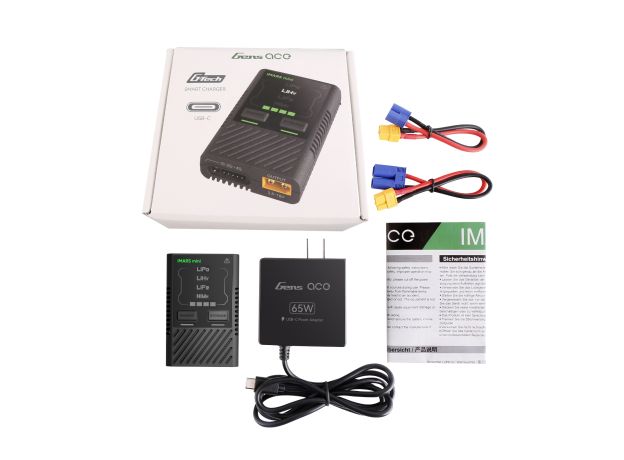 Gens ace iMars Mini Akıllı Şarj Cihazı | DC 60W | 5A | 2-4S | ile Power Adaptör