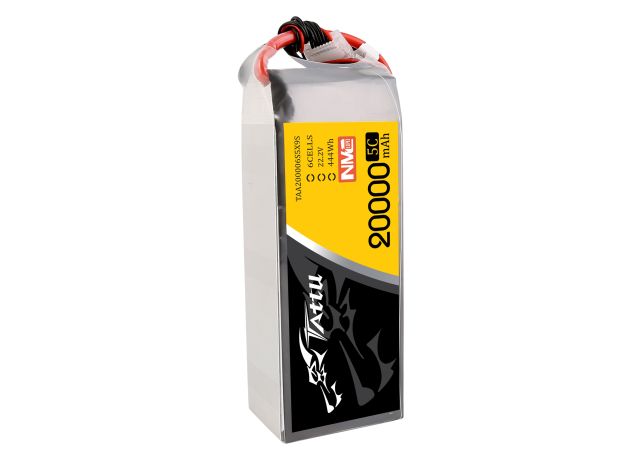Tattu 20000mAh 6S 5C 22.2V LiPo Batarya | XT90-S Konnektör | Semi-solid