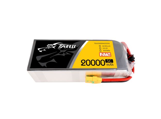 Tattu 20000mAh 6S 5C 22.2V LiPo Batarya | XT90-S Konnektör | Semi-solid