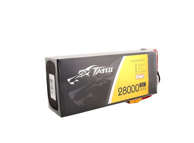 Tattu 28000mAh 6S 5C 22.2V LiPo Batarya | XT90-S Konnektör | Semi-solid