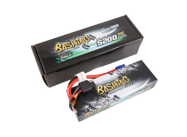 Gens ace 5200mAh 2S 35C 7.4V LiPo Batarya | Sert Kasalı | EC3 Konnektör | Bashing
