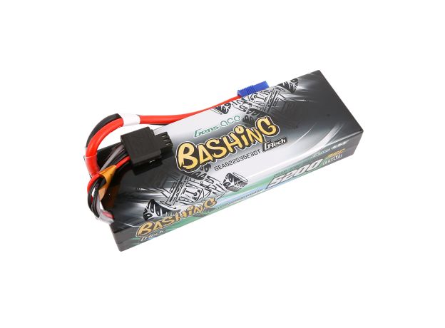Gens ace 5200mAh 2S 35C 7.4V LiPo Batarya | Sert Kasalı | EC3 Konnektör | Bashing