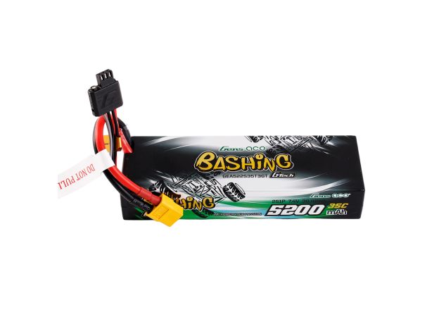 Gens ace 5200mAh 2S 35C 7.4V LiPo Batarya | Sert Kasalı | XT60+EC3+Deans | Bashing