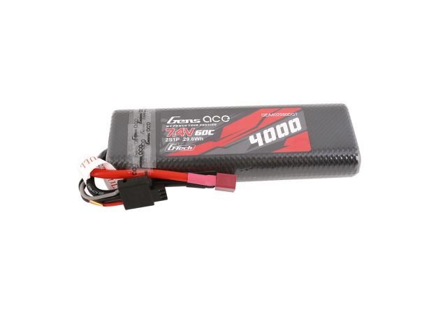 Gens ace 4000mAh 2S 60C 7.4V LiPo Batarya | Sert Kasalı | Deans Konnektör | Car Classic