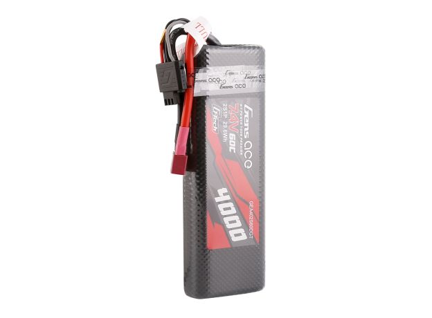 Gens ace 4000mAh 2S 60C 7.4V LiPo Batarya | Sert Kasalı | Deans Konnektör | Car Classic
