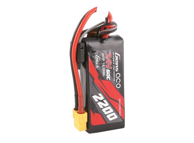 Gens ace 2200mAh 2S 60C 7.4V LiPo Batarya | XT60 Konnektör | Car Classic