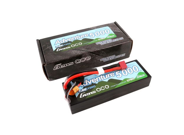 Gens ace 5000mAh 2S 100C 7.4V LiPo Batarya | Deans Konnektör | Adventure