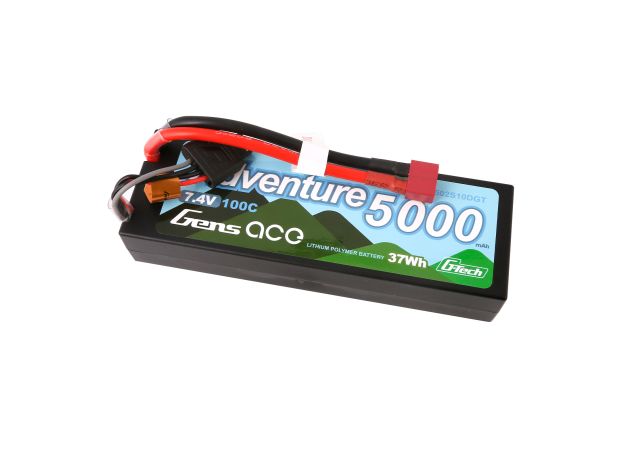 Gens ace 5000mAh 2S 100C 7.4V LiPo Batarya | Deans Konnektör | Adventure