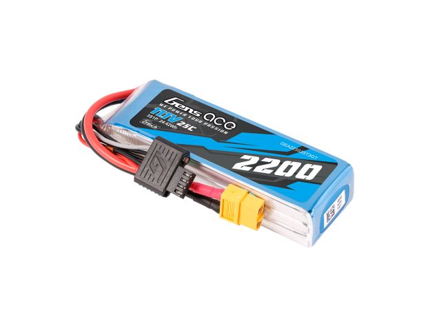 Gens ace 2200mAh 3S 25C 11.1V LiPo Batarya | XT60+EC3+Deans | Air Classic