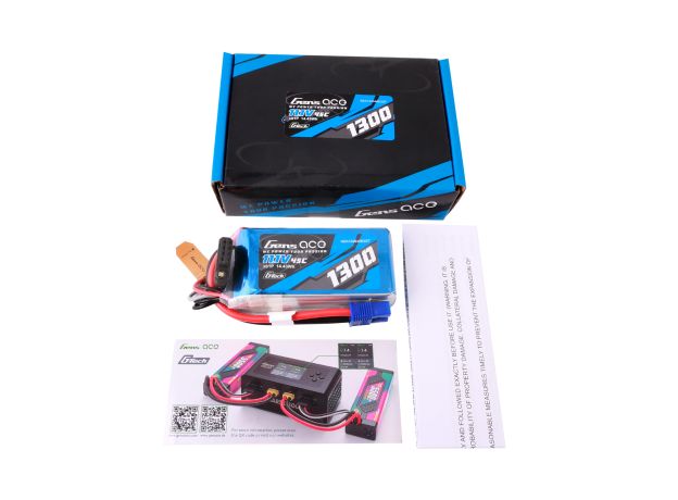 Gens ace 1300mAh 3S 45C 11.1V LiPo Batarya | EC3 Konnektör | Air Classic