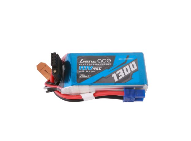 Gens ace 1300mAh 3S 45C 11.1V LiPo Batarya | EC3 Konnektör | Air Classic