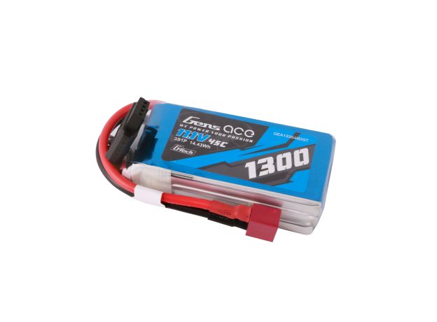 Gens ace 1300mAh 3S 45C 11.1V LiPo Batarya | Deans Konnektör | Air Classic