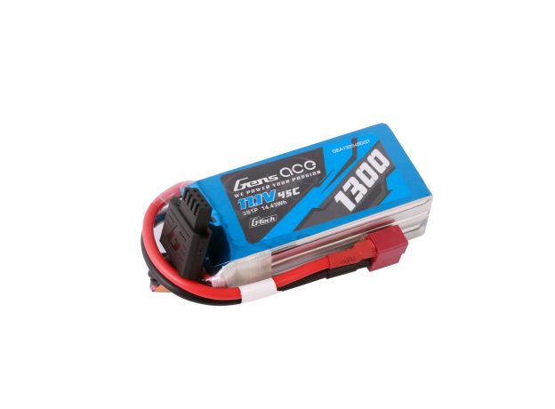 Gens ace 1300mAh 3S 45C 11.1V LiPo Batarya | Deans Konnektör | Air Classic