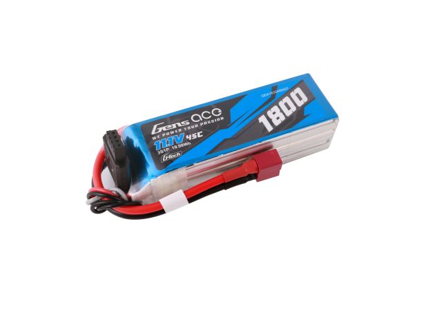 Gens ace 1800mAh 3S 45C 11.1V LiPo Batarya | Deans Konnektör | Air Classic