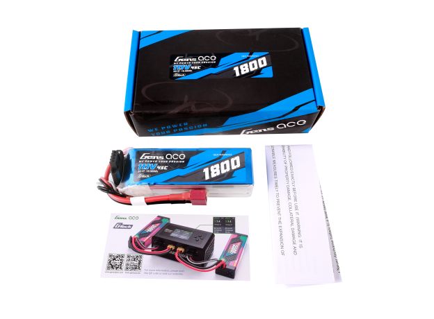 Gens ace 1800mAh 3S 45C 11.1V LiPo Batarya | Deans Konnektör | Air Classic