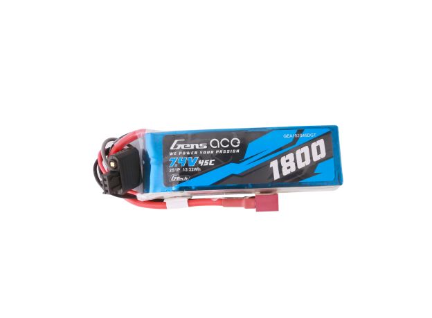 Gens ace 1800mAh 2S 45C 7.4V LiPo Batarya | Deans Konnektör | Air Classic
