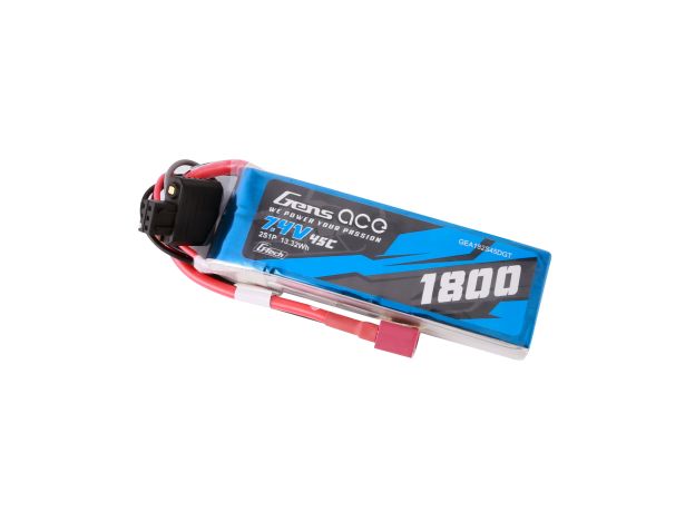 Gens ace 1800mAh 2S 45C 7.4V LiPo Batarya | Deans Konnektör | Air Classic