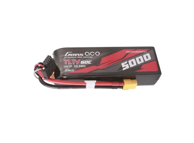 Gens ace 5000mAh 3S 60C 11.1V LiPo Batarya | XT60 Konnektör | Car Classic