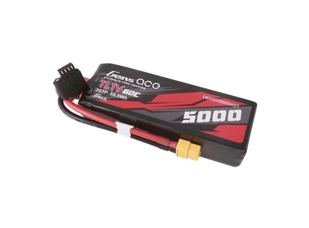 Gens ace 5000mAh 3S 60C 11.1V Short-Size LiPo Batarya | XT60 Konnektör | Car Classic