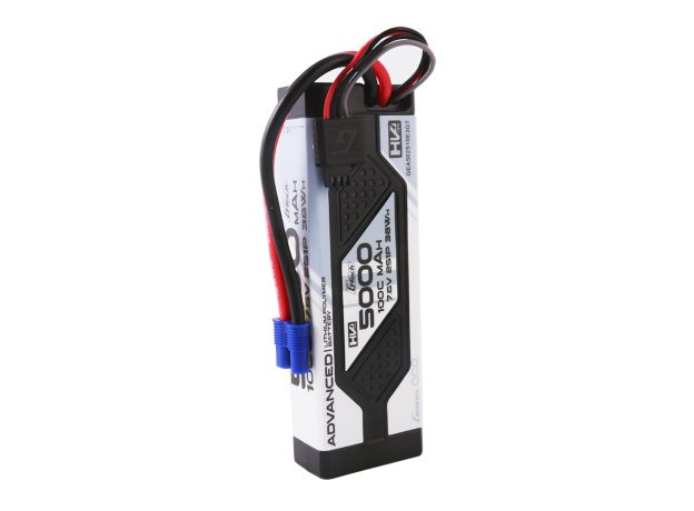 Gens ace 5000mAh 2S 100C 7.6V(HV) LiPo Batarya | Sert Kasalı | EC3 Konnektör | Advanced