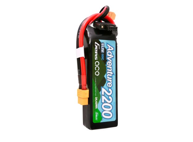 Gens ace 2200mAh 3S 60C 11.1V LiPo Batarya | XT60 Konnektör | Adventure