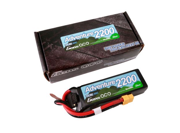 Gens ace 2200mAh 3S 60C 11.1V LiPo Batarya | XT60 Konnektör | Adventure
