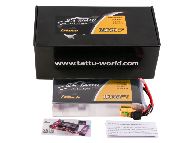 Tattu 16000mAh 4S 30C 14.8V LiPo Batarya | XT90S-F Konnektör | UAV Classic