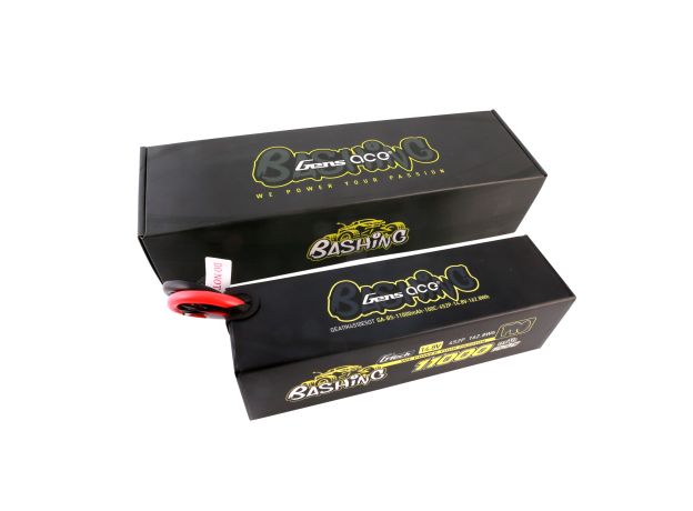 Gens ace 11000mAh 4S 100C 14.8V LiPo Batarya | Sert Kasalı | EC5 Konnektör | Bashing Pro
