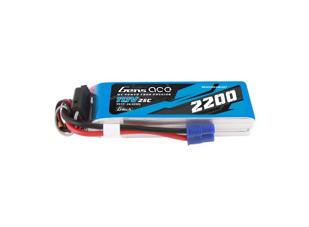 Gens ace 2200mAh 3S 25C 11.1V LiPo Batarya | EC3 Konnektör | Air Classic
