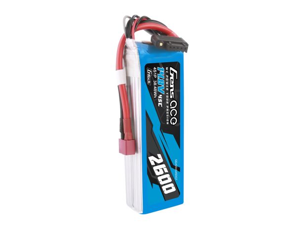 Gens ace 2600mAh 4S 45C 14.8V LiPo Batarya | Deans Konnektör | Air Classic