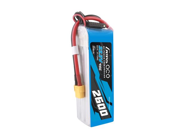 Gens ace 2600mAh 6S 45C 22.2V LiPo Batarya | XT60 Konnektör | Air Classic