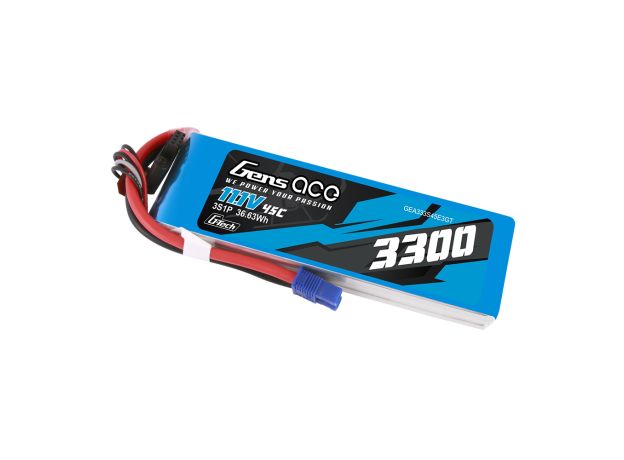 Gens ace 3300mAh 3S 45C 11.1V LiPo Batarya | EC3 Konnektör | Air Classic