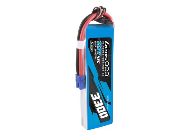 Gens ace 3300mAh 3S 45C 11.1V LiPo Batarya | EC3 Konnektör | Air Classic