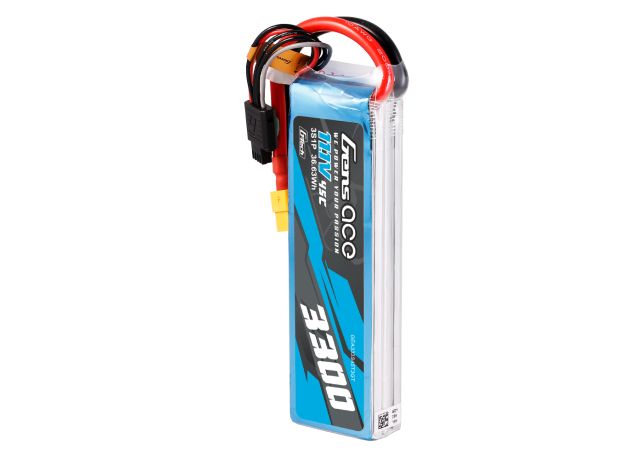 Gens ace 3300mAh 3S 45C 11.1V LiPo Batarya | EC3+Deans | Air Classic