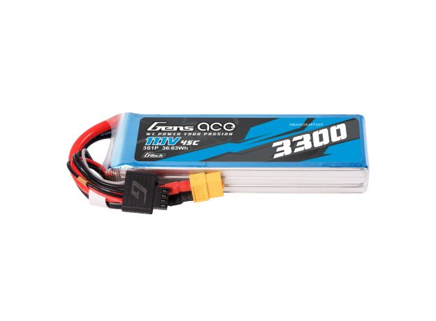 Gens ace 3300mAh 3S 45C 11.1V LiPo Batarya | EC3+Deans | Air Classic
