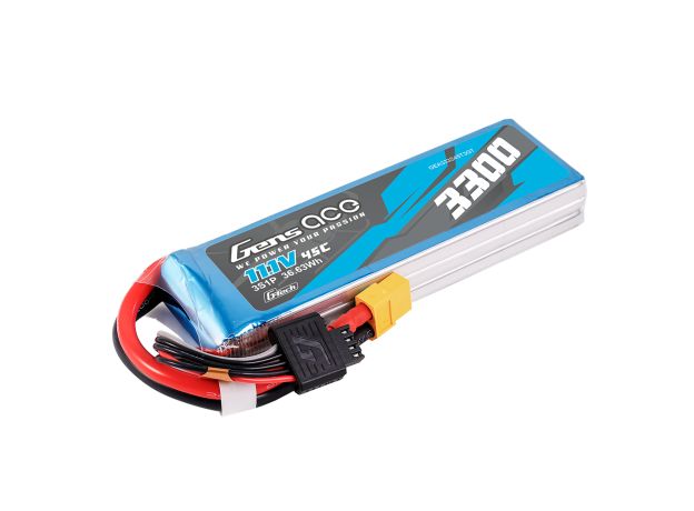 Gens ace 3300mAh 3S 45C 11.1V LiPo Batarya | EC3+Deans | Air Classic