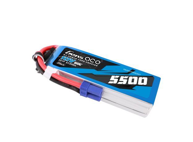 Gens ace 5500mAh 3S 60C 11.1V LiPo Batarya | EC5 Konnektör | Air Classic