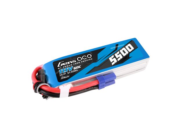 Gens ace 5500mAh 3S 60C 11.1V LiPo Batarya | EC5 Konnektör | Air Classic