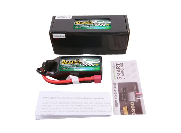 Gens ace 2200mAh 3S 35C 11.1V LiPo Batarya | Deans Konnektör | Bashing