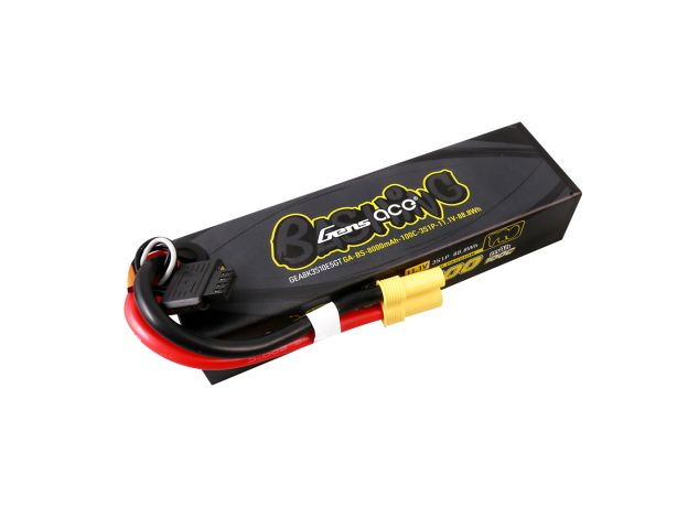 Gens ace 8000mAh 3S 100C 11.1V LiPo Batarya | Sert Kasalı | EC5 Konnektör | Bashing Pro