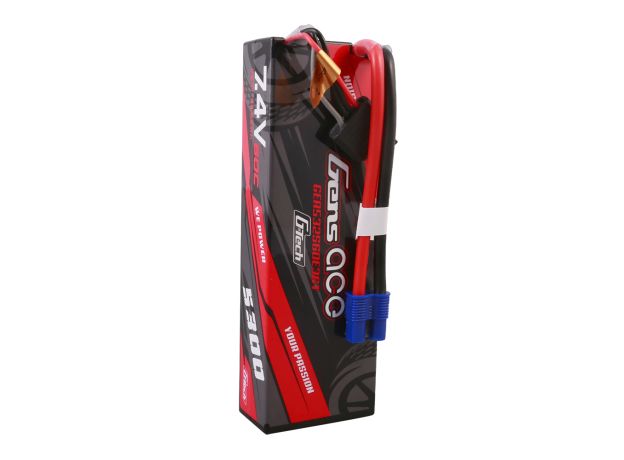 Gens ace 5300mAh 2S 60C 7.4V LiPo Batarya | Sert Kasalı | EC3 Konnektör | Car Classic