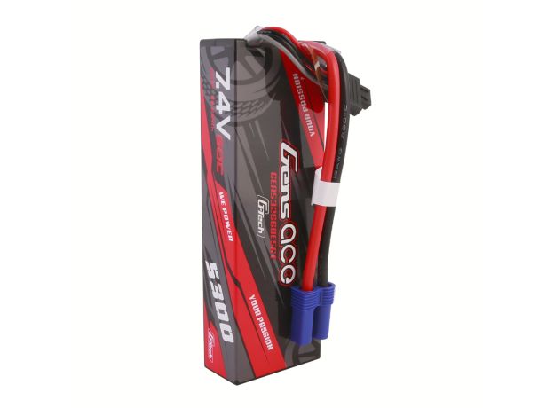 Gens ace 5300mAh 2S 60C 7.4V LiPo Batarya | Sert Kasalı | EC5 Konnektör | Car Classic