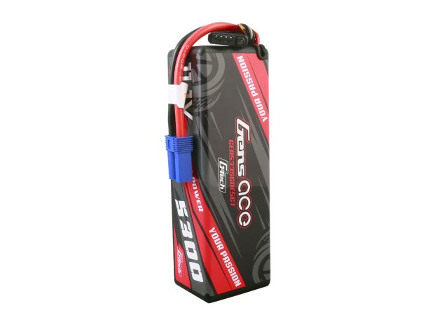 Gens ace 5300mAh 3S 60C 11.1V LiPo Batarya | Sert Kasalı | EC5 Konnektör | Car Classic