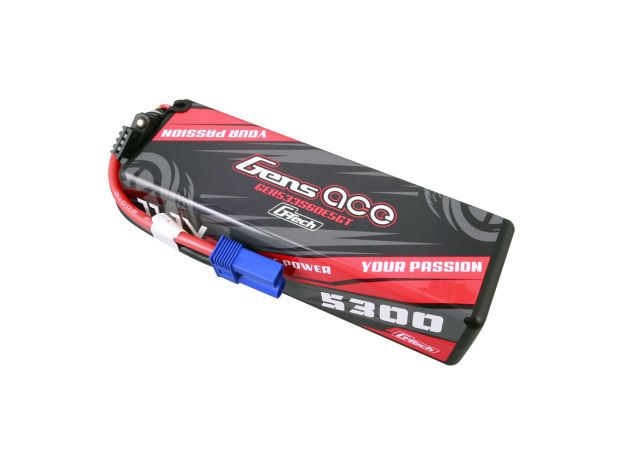 Gens ace 5300mAh 3S 60C 11.1V LiPo Batarya | Sert Kasalı | EC5 Konnektör | Car Classic