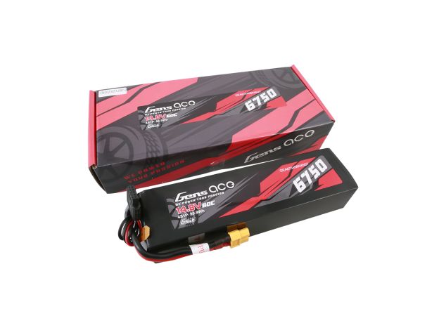 Gens ace 6750mAh 4S 60C 14.8V LiPo Batarya | XT60 Konnektör | Car Classic