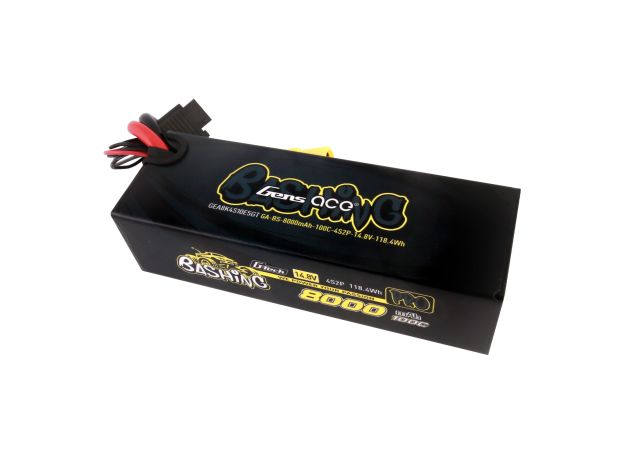 Gens ace 8000mAh 4S 100C 14.8V LiPo Batarya | Sert Kasalı | EC5 Konnektör | Bashing Pro