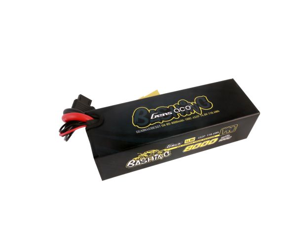 Gens ace 8000mAh 4S 100C 14.8V LiPo Batarya | Sert Kasalı | EC5 Konnektör | Bashing Pro