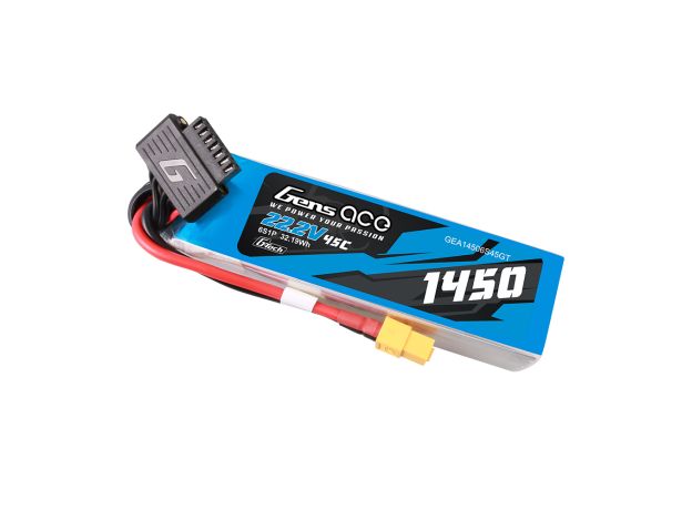 Gens ace 1450mAh 6S 45C 22.2V LiPo Batarya | XT60 Konnektör | Air Classic