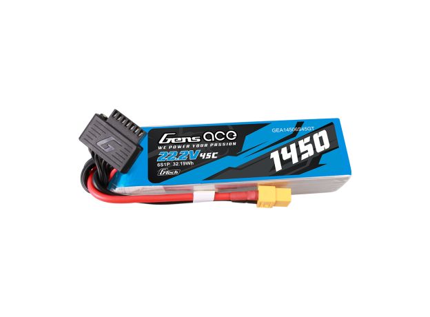 Gens ace 1450mAh 6S 45C 22.2V LiPo Batarya | XT60 Konnektör | Air Classic