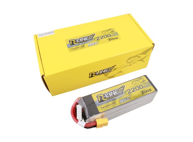 Tattu 2200mAh 6S 95C 22.2V LiPo Batarya | XT60 Konnektör | R-Line 1.0